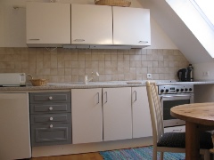 Küchenzeile voll ausgestattet